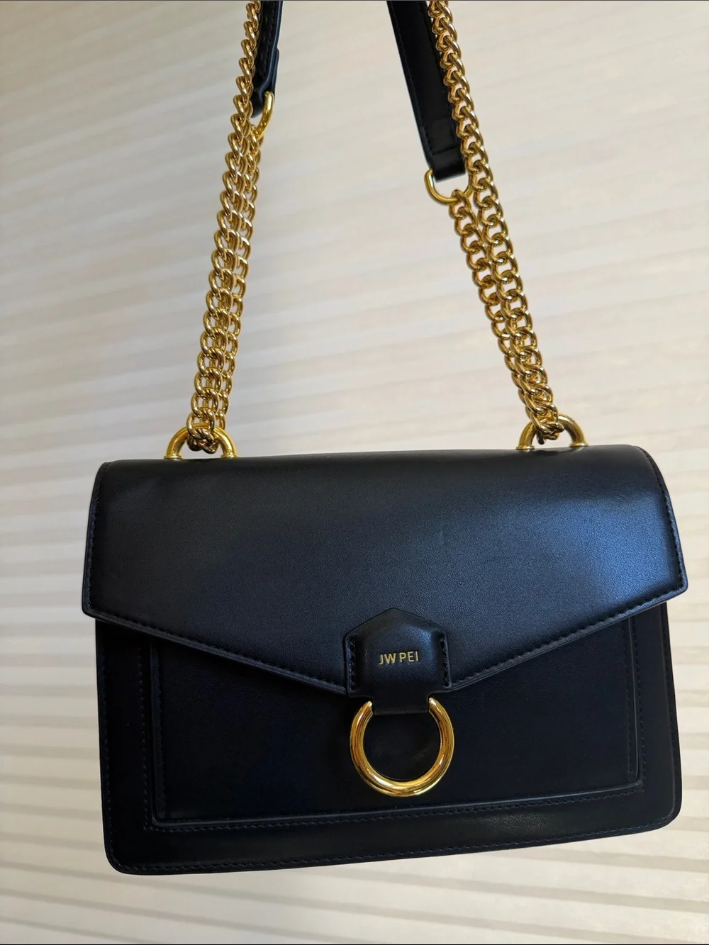JW PEI Ashlie Crossbody Bag in W/ Gold Hardware